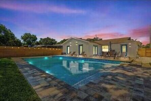 A heated pool
