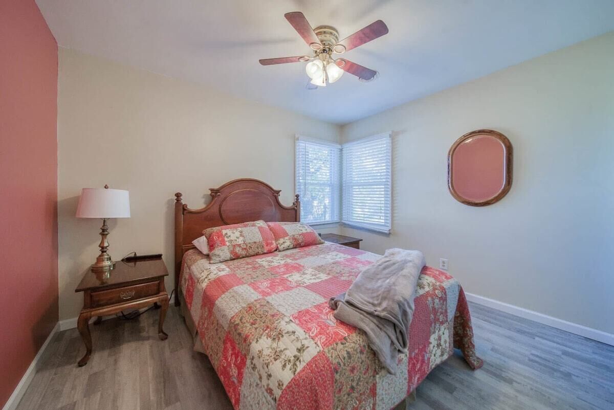 2 bedrooms, iron/ironing board, travel crib, WiFi