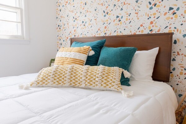 2 chambres, bureau, accès au Wi-Fi (inclus), literie fournie