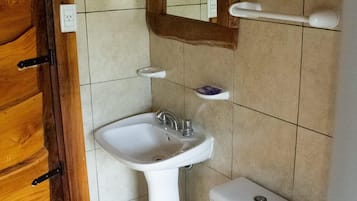 Regadera, secadora de cabello, bidet, toallas 