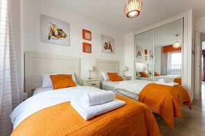 2 bedrooms, iron/ironing board, free WiFi, bed sheets