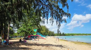 Sun loungers, beach towels