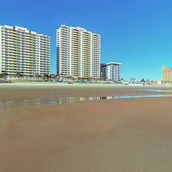 En la playa