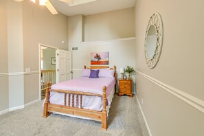 4 bedrooms, iron/ironing board, travel crib, WiFi