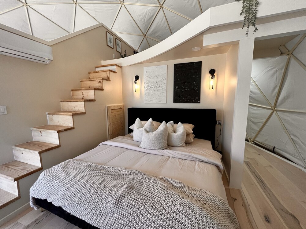 Luxe Outdoor Movie Theater Hot Tub Glamping Dome Mineral Bluff Vrbo