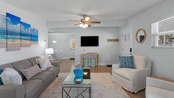 TV connectée, cheminée