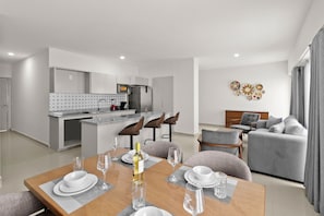 Condo, 3 Bedrooms | Living area | 50-inch LED TV with digital channels, TV - Casa Barros Vacation Condos (Mazatlán)