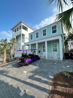 Exterior - Family 30A Getaway: Walk to Beach + Golf Cart 4BR/5BA (Santa Rosa Beach)