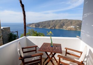 Traditional Studio, Sea View | Balcony view - Uranos (Amorgos)