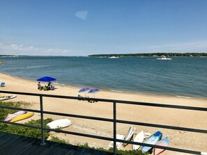 Beach - Breathtaking Waterfront Greenport Village Condo, private beach, pool, tennis (Greenport)