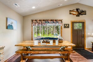Interior - Charming dog-friendly cabin with hot tub, fireplace, patio, grill, & central AC (Conover)