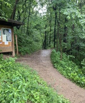 Property grounds - Swedish Storybook in bluffs hiking trails & stream (La Crosse)