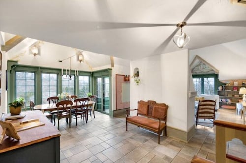 Swedish Storybook in bluffs hiking trails & stream