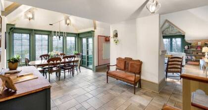 Swedish Storybook in bluffs hiking trails & stream