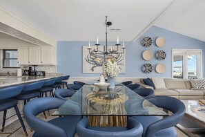 Dining - Oceanfront Oasis Sleeps 48! Golf Carts Heated pool (Ocean Isle Beach)