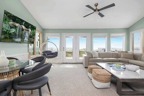 TV, offices - Oceanfront, Pool, GolfCart, & Free EV Charger! (Ocean Isle Beach)