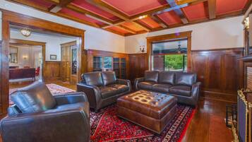 Smart TV, fireplace, printers
