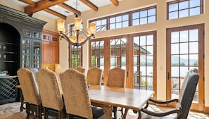 Dining - Bolton Manor ~ Massive Lakefront, Beach, and Hot Tub. (Bolton)