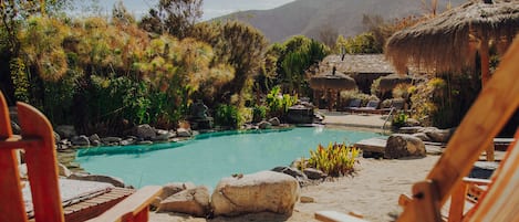 Indoor pool, outdoor pool