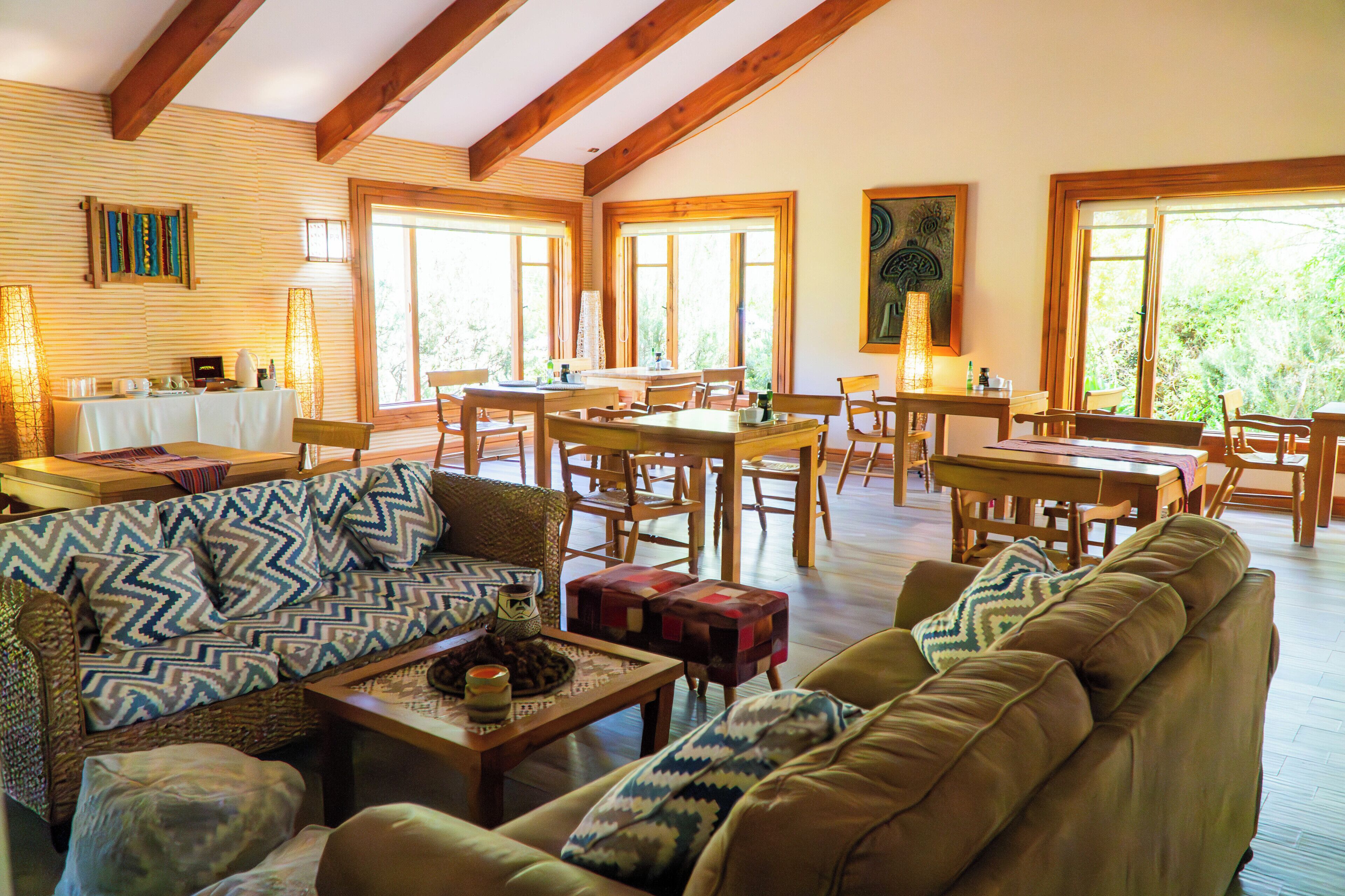 42-inch flat-screen TV with satellite channels, TV, MP3 dock