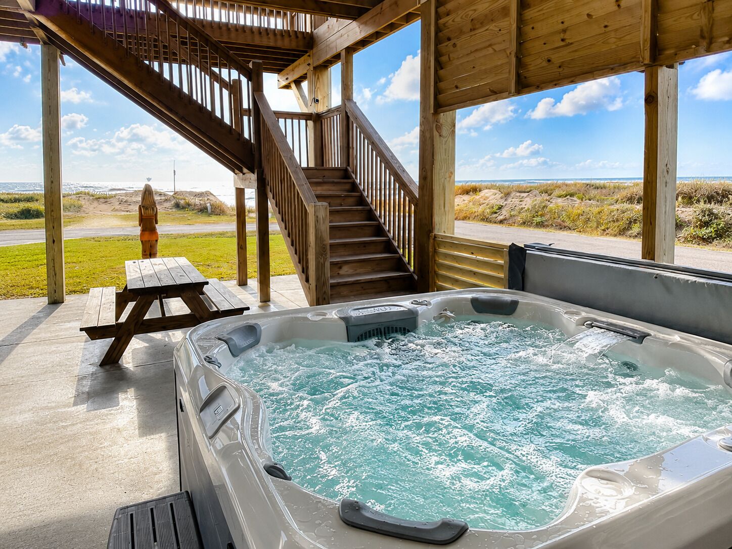 Baignoire à remous extérieure