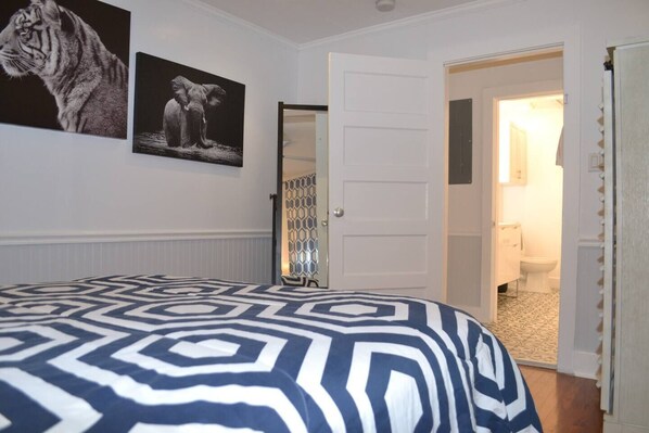 4 bedrooms, iron/ironing board, travel cot, WiFi