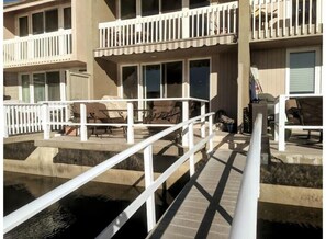 Terrace/patio - Waterfront front condo in Huntington Beach /Harbor (Huntington Beach)