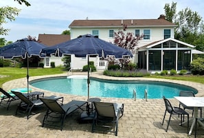 A heated pool