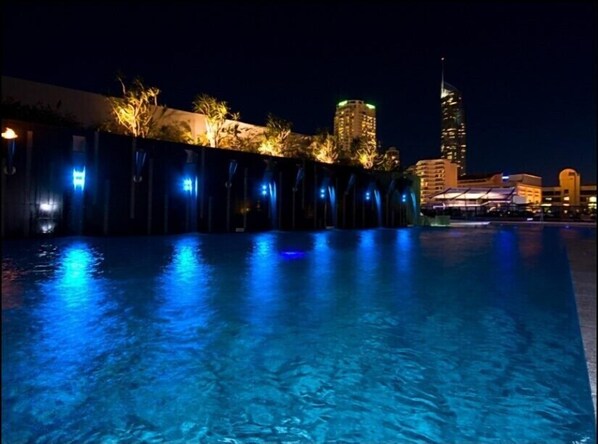 Indoor pool, outdoor pool