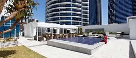 Indoor pool, a heated pool