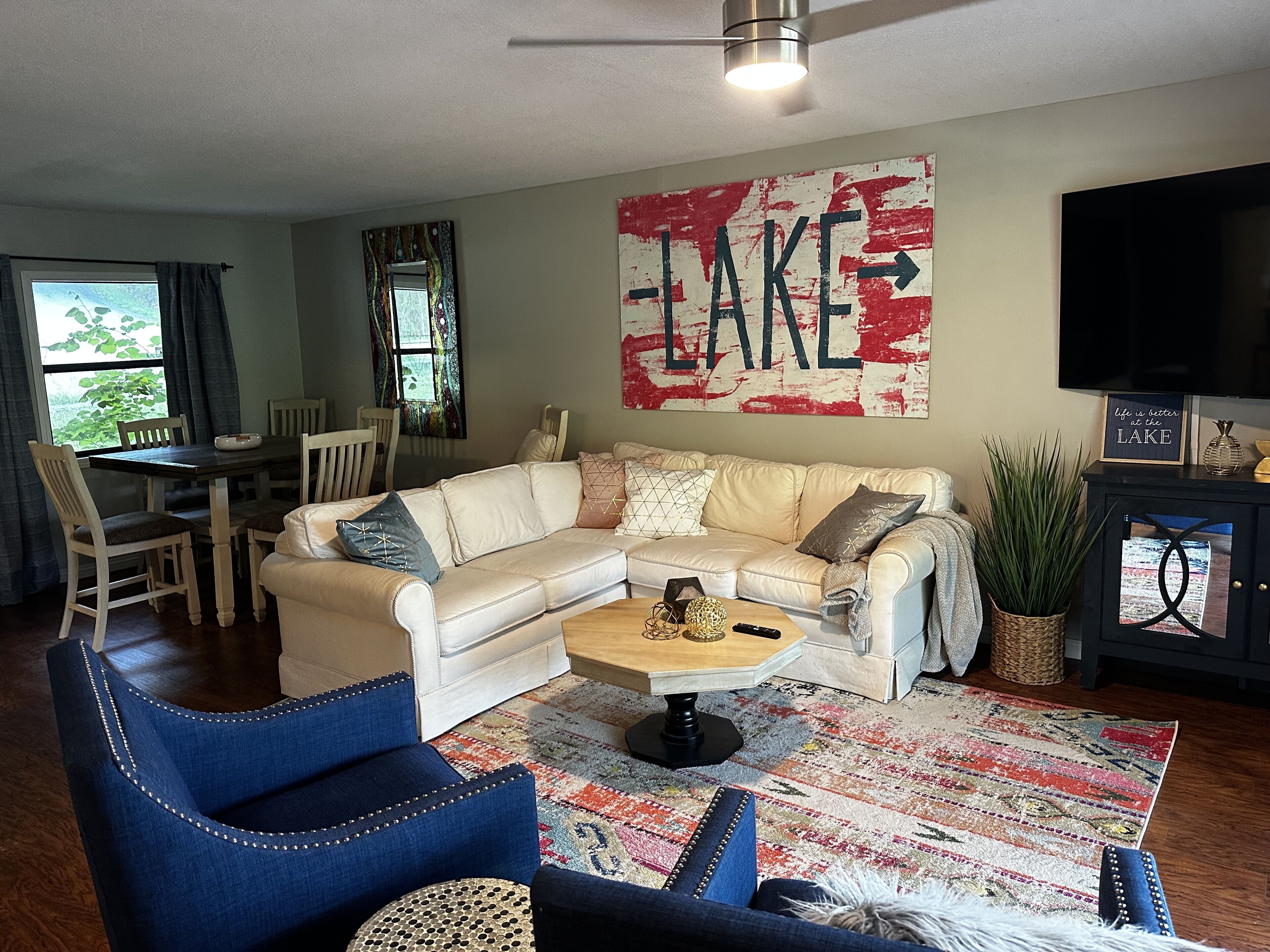 Rocky Branch is 2 Turns Away! Lake Front, Close Boat Ramp, Steps Away from Water