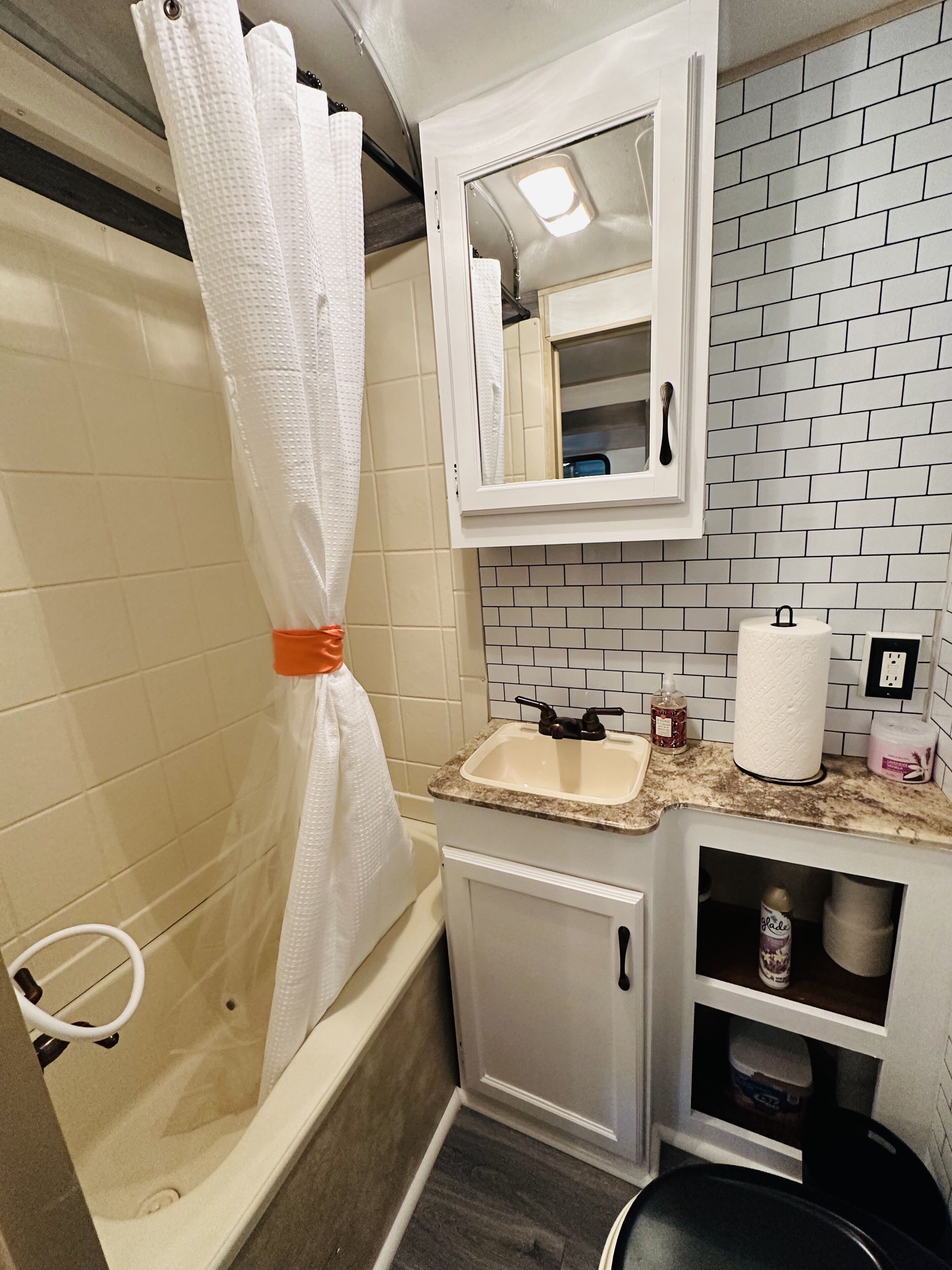 RV glamping experience with fire pit!