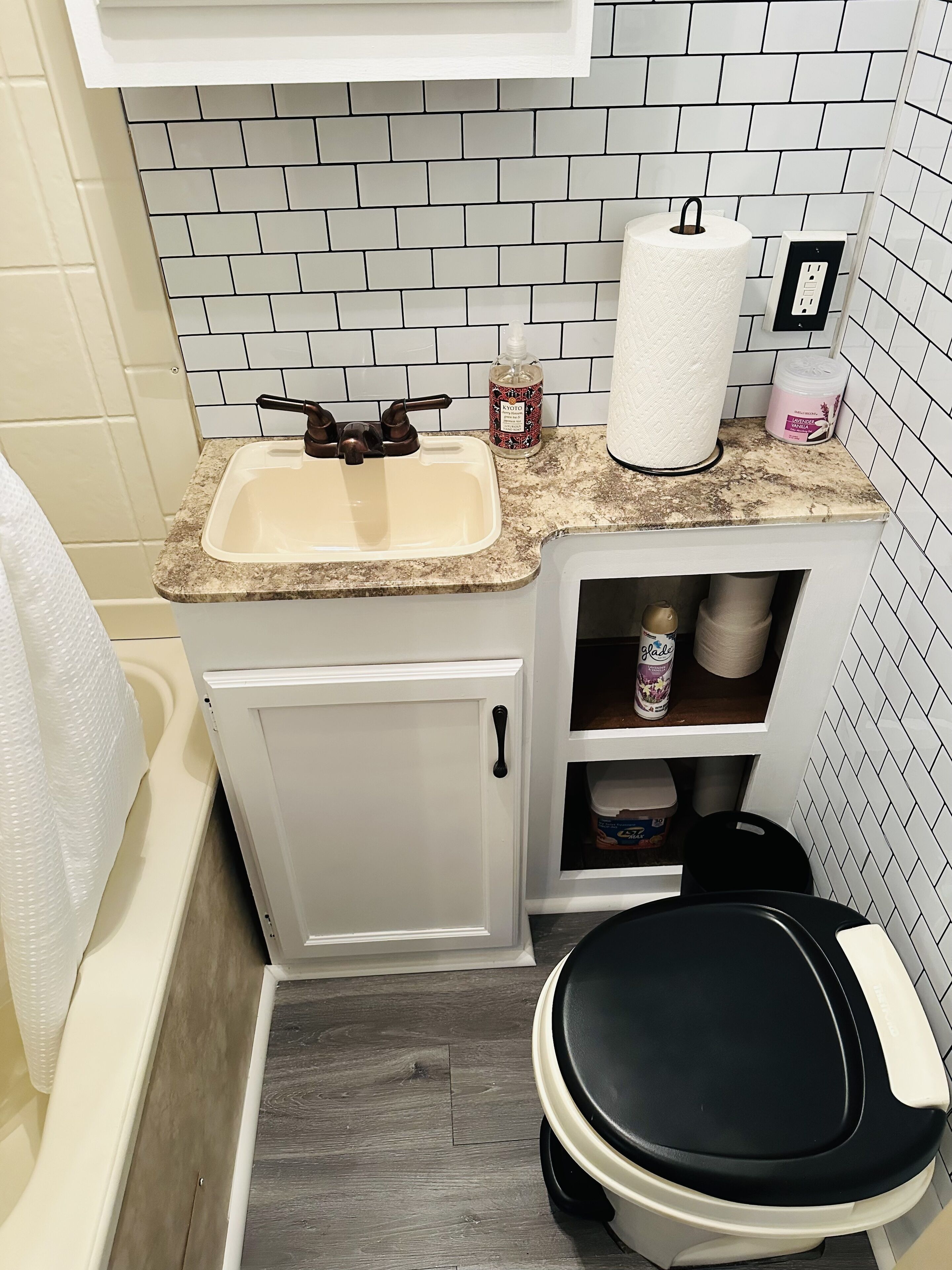 RV glamping experience with fire pit!