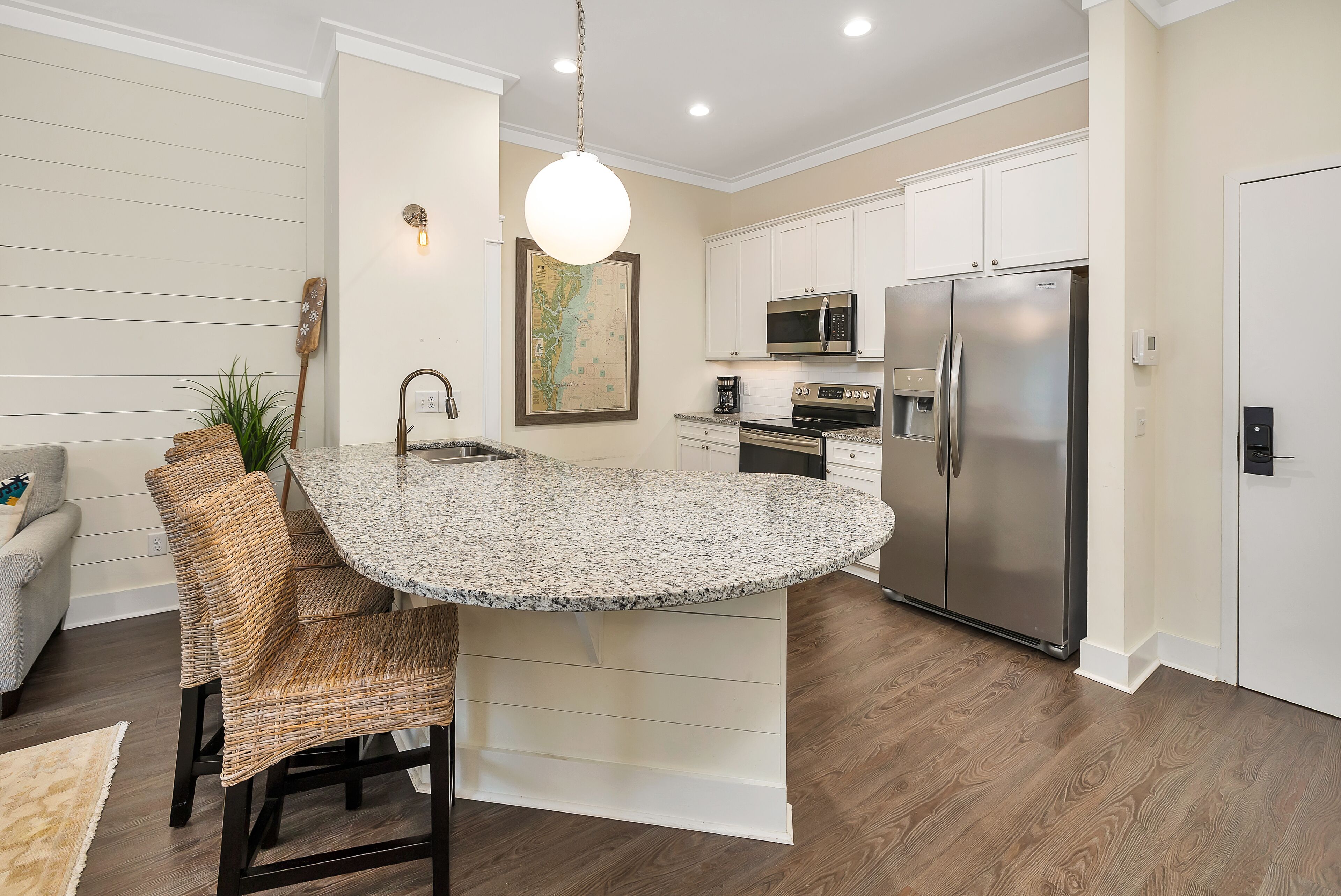 Updated second floor condominium with access to heated pool!