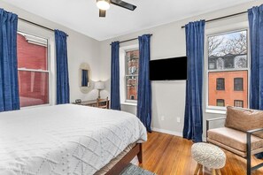 2 bedrooms, iron/ironing board, travel crib, free WiFi