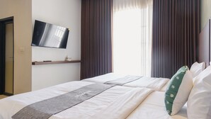 デラックス ツインルーム | デスク、WiFi (無料)、ベッドシーツ