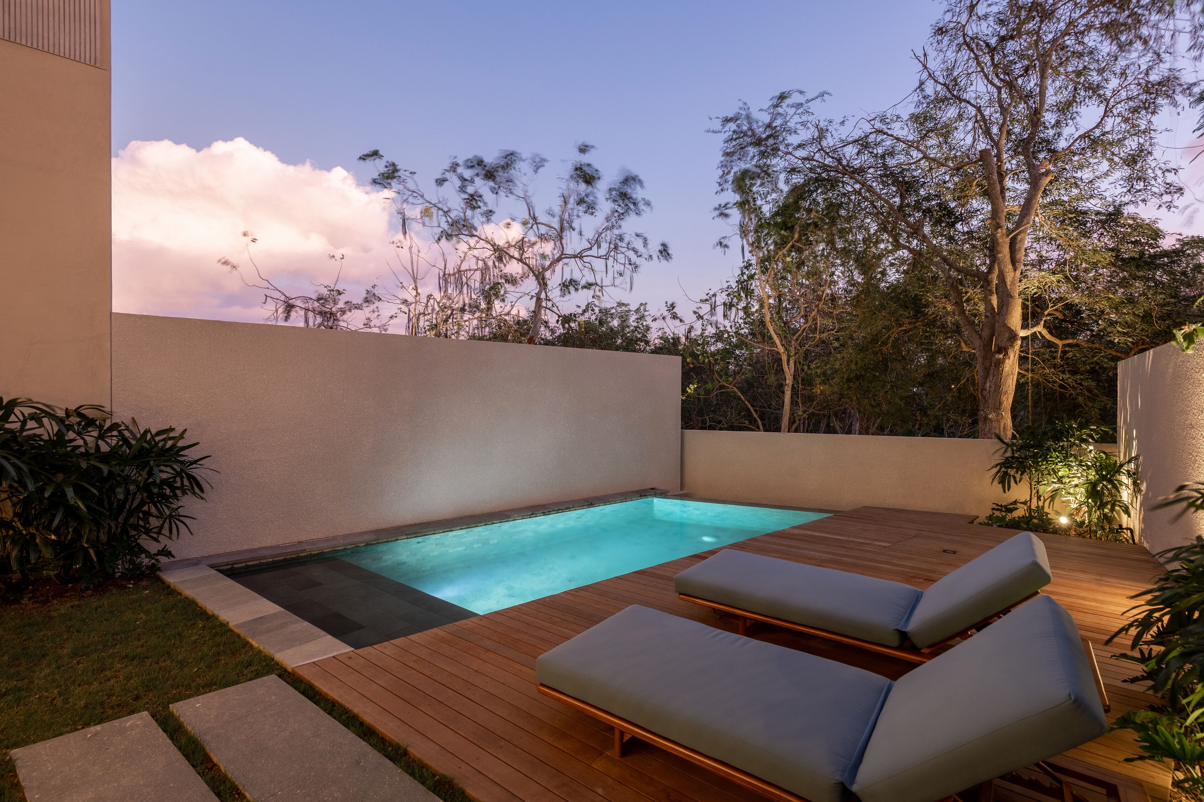 Outdoor pool, open 8:00 AM to 7:00 PM, pool umbrellas, sun loungers