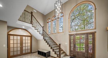 2-Acre Retreat on the Fox River with Spectacular Views & Hot Tub!