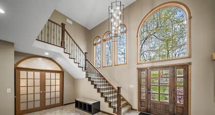 2-Acre Retreat on the Fox River with Spectacular Views & Hot Tub!