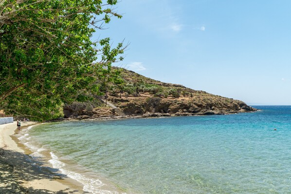 Vlak bij het strand