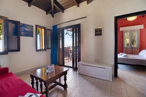 Living area - Apartment 'Villa Rojo Tajo Villas' with Sea View, Wi-Fi and Air Conditioning (Lefkada)