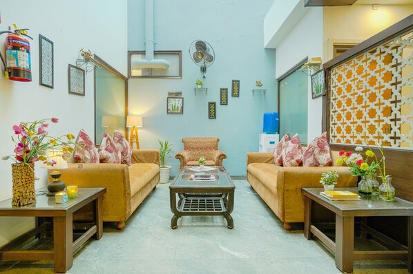 Sala de estar en el lobby