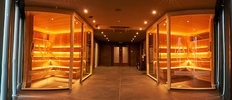Un sauna, baño turco, tratamientos corporales