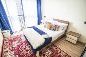 Deluxe Apartment | Laptop workspace, iron/ironing board, free WiFi, bed sheets - Lavington View Palace Apartment (Nairobi)