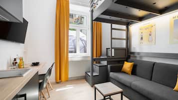 1 slaapkamer, geluiddichte muren, gratis wifi, beddengoed