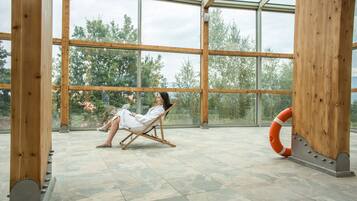 Indoor pool, lifeguards on site