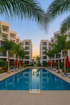 Chalet, 2 Bedrooms, Accessible, Smoking | Pool | Outdoor pool - Beachfront Chalet in Porto Said Egypt Perfect Getaw (Al-Manasrah)