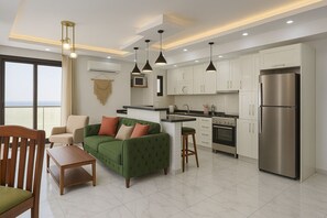 Living room - Beachfront Chalet in Porto Said Egypt Perfect Getaw (Al-Manasrah)