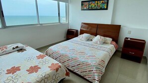 อพาร์ทเมนท์, 2 ห้องนอน, ระเบียง, วิวทะเล | 2 ห้องนอน