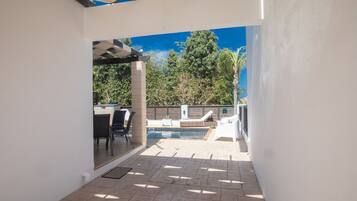 Villa, 2 Bedrooms, Private Pool, Garden View | Terrace/patio